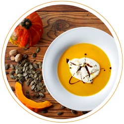 Cremige Kürbis-Curry-Suppe